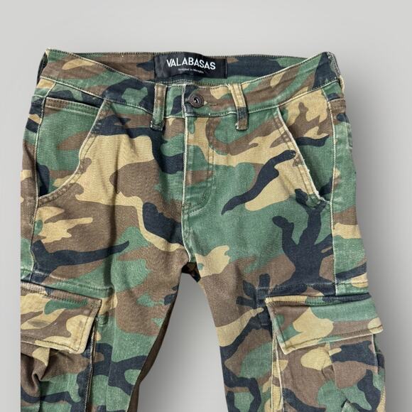 VALABASAS Commander 3.0 Stacked Flare Jean Camo sz 28 L34 - Picture 3 of 5